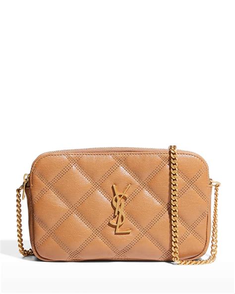 saint laurent becky ysl quilted double zip pouch bag|Saint Laurent YSL Bag.